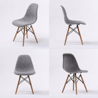 2X Retro Dining Cafe Chair DSW GREY - ElectronX Plus