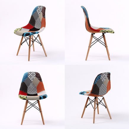 2X Retro Dining Cafe Chair DSW MULTI COLOUR - ElectronX Plus