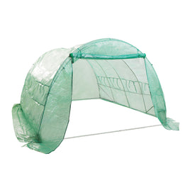 Greenhouse Walk-In Shed 4x3x2M PE Dome Hoop Tunnel Polytunnel - ElectronX Plus