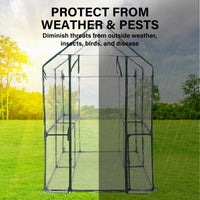 Home Ready Garden Greenhouse Shed PVC Cover Only Apex 190cm - ElectronX Plus