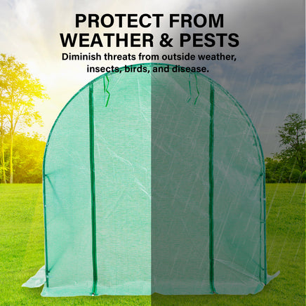 Garden Greenhouse Shed PE Cover Only 300cm Dome Tunnel - ElectronX Plus