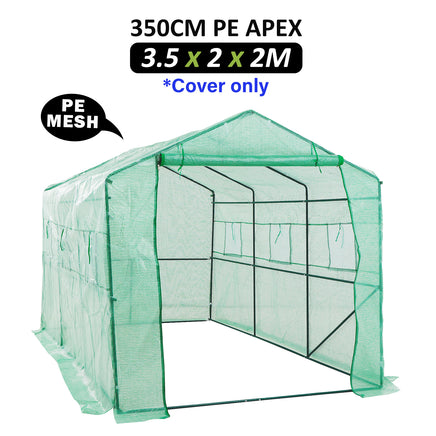 Garden Greenhouse Shed PE Cover Only 350m Apex - ElectronX Plus