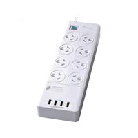 Sansai Surge Protected USB Power Board 8 Ways - ElectronX Plus