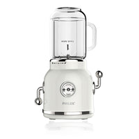 PHILEX Electric Blender Juice Smoothie Ice Mixer Retro 600ml WHITE - ElectronX Plus