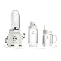 PHILEX Electric Blender Juice Smoothie Ice Mixer Retro 600ml WHITE - ElectronX Plus