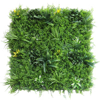 YES4HOMES 1 SQM Artificial Plant Wall Grass Panels Vertical Garden Foliage Tile Fence 1X1M Green - ElectronX Plus