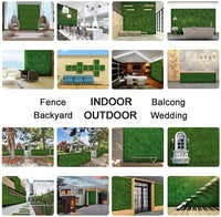 YES4HOMES 1 SQM Artificial Plant Wall Grass Panels Vertical Garden Foliage Tile Fence 1X1M Green - ElectronX Plus