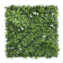 YES4HOMES 1 SQM Artificial Plant Wall Grass Panels Vertical Garden Tile Fence 1X1M Green - ElectronX Plus