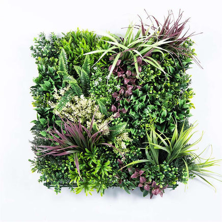 YES4HOMES 12 Artificial Plant Wall Grass Panels Vertical Garden Foliage Tile Fence 50X50 CM - ElectronX Plus