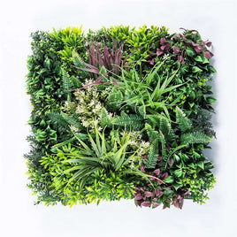 YES4HOMES 12 Artificial Plant Wall Grass Panels Vertical Garden Foliage Tile Fence 50X50 CM - ElectronX Plus