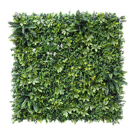 YES4HOMES 5 SQM Artificial Plant Wall Grass Panels Vertical Garden Foliage Tile Fence 1X1M Green - ElectronX Plus