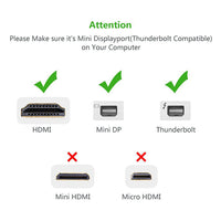 UGREEN Mini DP to HDMI Female converter cable 18CM (10460) - ElectronX Plus