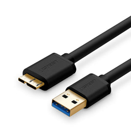 UGREEN USB 3.0 A Male to Micro USB 3.0 Male Cable - Black 0.5M (10840) - ElectronX Plus