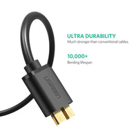 UGREEN USB 3.0 A Male to Micro USB 3.0 Male Cable - Black 2M (10843) - ElectronX Plus