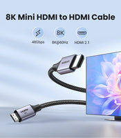 UGREEN 15515 8K Mini-HDMI to HDMI Cable 2M - ElectronX Plus