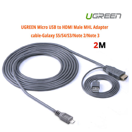 UGREEN MHL Micro USB 11 Pin to HDMI Adater Cable 2M (20139) - ElectronX Plus