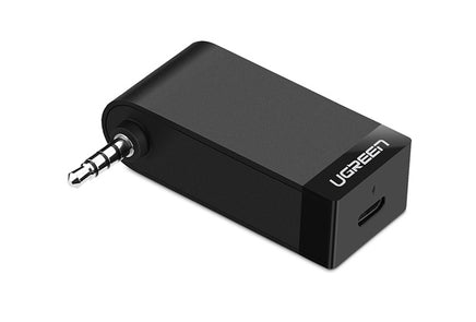 UGREEN Wireless Bluetooth 4.1 Music Audio Receiver Adapter with Mic & Batery - black (30348) - ElectronX Plus