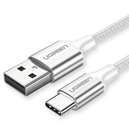 UGREEN 60409 USB-A to USB-C Charging Cable 3M (Silver White) - ElectronX Plus