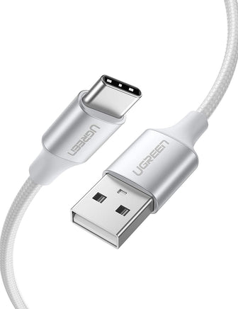 UGREEN 60409 USB-A to USB-C Charging Cable 3M (Silver White) - ElectronX Plus