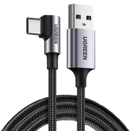 UGREEN 70255 USB-A to 90 Degree Angle USB-C Cable 3M - ElectronX Plus