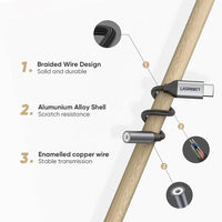 UGREEN 80154 USB-C to 3.5mm Headphone Adapter - ElectronX Plus