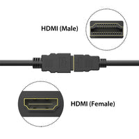 Simplecom CAH305 0.5M High Speed HDMI Extension Cable UltraHD M/F (1.6ft) - ElectronX Plus