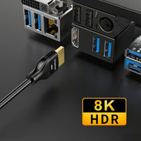 Simplecom CAH530 Ultra High Speed HDMI 2.1 Cable 48Gbps 8K@60Hz Slim Flexible 3M - ElectronX Plus