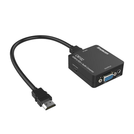 Simplecom CM102 HDMI to VGA + Audio 3.5mm Stereo Converter - ElectronX Plus