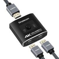 Simplecom CM302 Bi-Directional 2 Way HDMI 2.0 Switch Selector 4K@60Hz HDCP 2.2 - ElectronX Plus