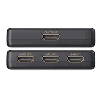 Simplecom CM303 Ultra HD 3 Way HDMI Switch 3 IN 1 OUT Splitter 4K@60Hz - ElectronX Plus