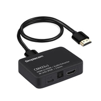 Simplecom CM423v2 HDMI Audio Extractor 4K HDMI to HDMI and Optical SPDIF + 3.5mm Stereo - ElectronX Plus