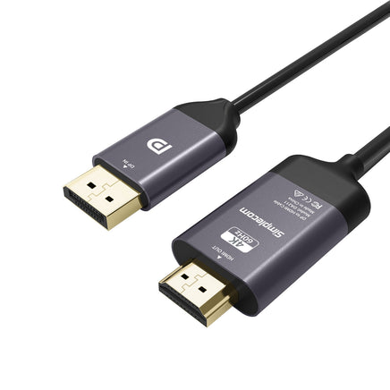 Simplecom DA211 Active DisplayPort to HDMI 2.0 Cable 2M 4K@60Hz - ElectronX Plus