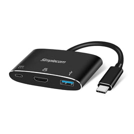 Simplecom DA310 USB 3.1 Type C to HDMI USB 3.0 Adapter with PD Charging (Support DP Alt Mode and Nintendo Switch) - ElectronX Plus