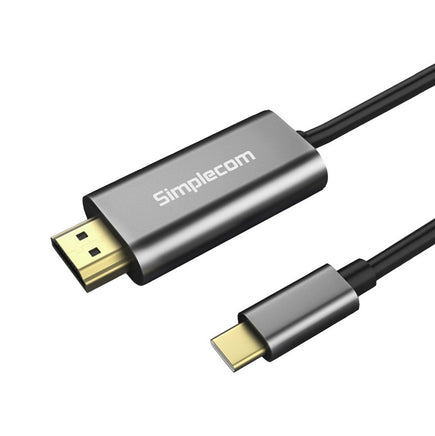 Simplecom DA321 USB-C Type C to HDMI Cable 1.8M (6ft) 4K@30Hz - ElectronX Plus