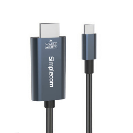 Simplecom DA322 USB-C Type-C to HDMI 2.0 Cable 2M HDCP 4K@60Hz - ElectronX Plus