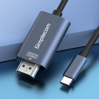 Simplecom DA322 USB-C Type-C to HDMI 2.0 Cable 2M HDCP 4K@60Hz - ElectronX Plus