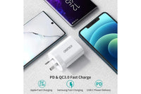 CHOETECH Q5004CL PD20W USB-C iPhone Fast Charger with MFi Certified USB-C Cable - ElectronX Plus