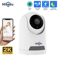 Hiseeu FH2C 2MP WiFi Wireless Security Camera for Home/Baby/Pet 2-way Audio & Motion Detection - ElectronX Plus