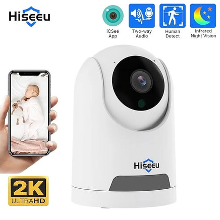 Hiseeu FH2C 2MP WiFi Wireless Security Camera for Home/Baby/Pet 2-way Audio & Motion Detection - ElectronX Plus