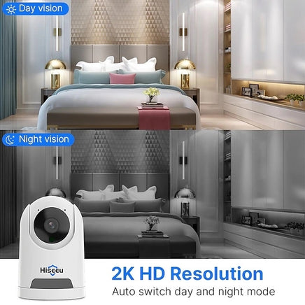 Hiseeu FH2C 2MP WiFi Wireless Security Camera for Home/Baby/Pet 2-way Audio & Motion Detection - ElectronX Plus