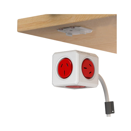 ALLOCACOC POWERCUBE Extended Boston Red 5 Outlets with 1.5M CABLE - ElectronX Plus