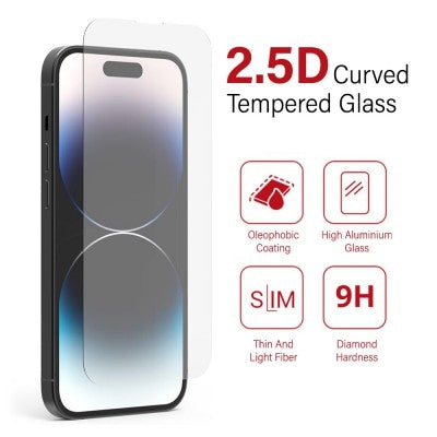 Tempered Glass Screen Protector For iPhone 15 Plus / 15 Pro Max - ElectronX Plus