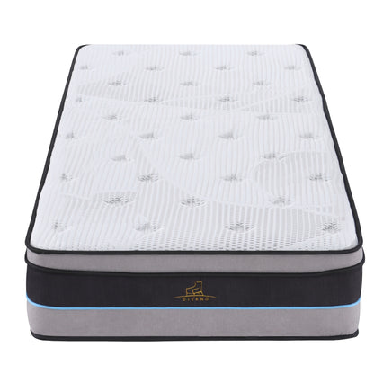 Cloud Dreams Single Size Pocket Spring Luxury Plush Top 28cm Mattress - ElectronX Plus