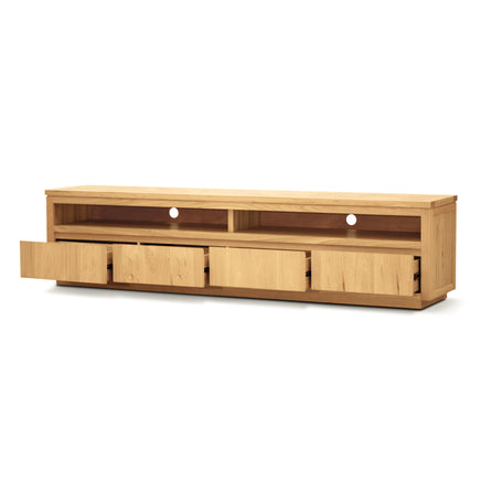 Rosemallow ETU Entertainment TV Unit 235cm 4 Drawer Solid Messmate Timber Wood - ElectronX Plus