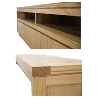 Rosemallow ETU Entertainment TV Unit 235cm 4 Drawer Solid Messmate Timber Wood - ElectronX Plus