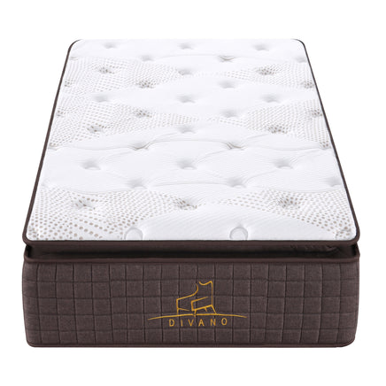 Luxe Dreams Single Size 7 Zones Pocket Spring Premium Medium Feel 34cm Mattress - ElectronX Plus