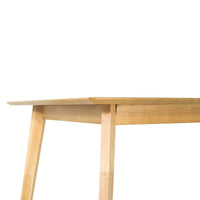 Cusco 150cm Dining Table Scandinavian Style Solid Rubberwood Natural - ElectronX Plus