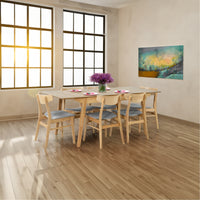 Cusco 150cm - 190cm Extendable Dining Table Scandinavian Style Solid Rubberwood - ElectronX Plus