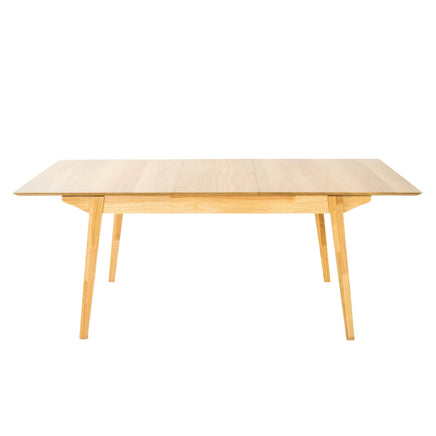 Cusco 150cm - 190cm Extendable Dining Table Scandinavian Style Solid Rubberwood - ElectronX Plus