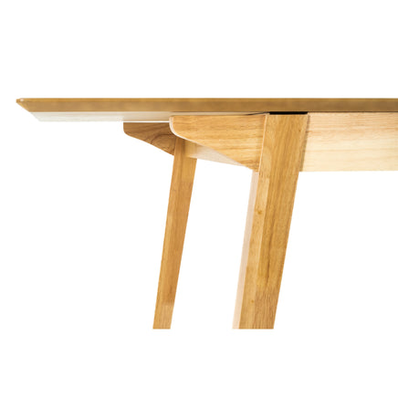 Cusco 150cm - 190cm Extendable Dining Table Scandinavian Style Solid Rubberwood - ElectronX Plus